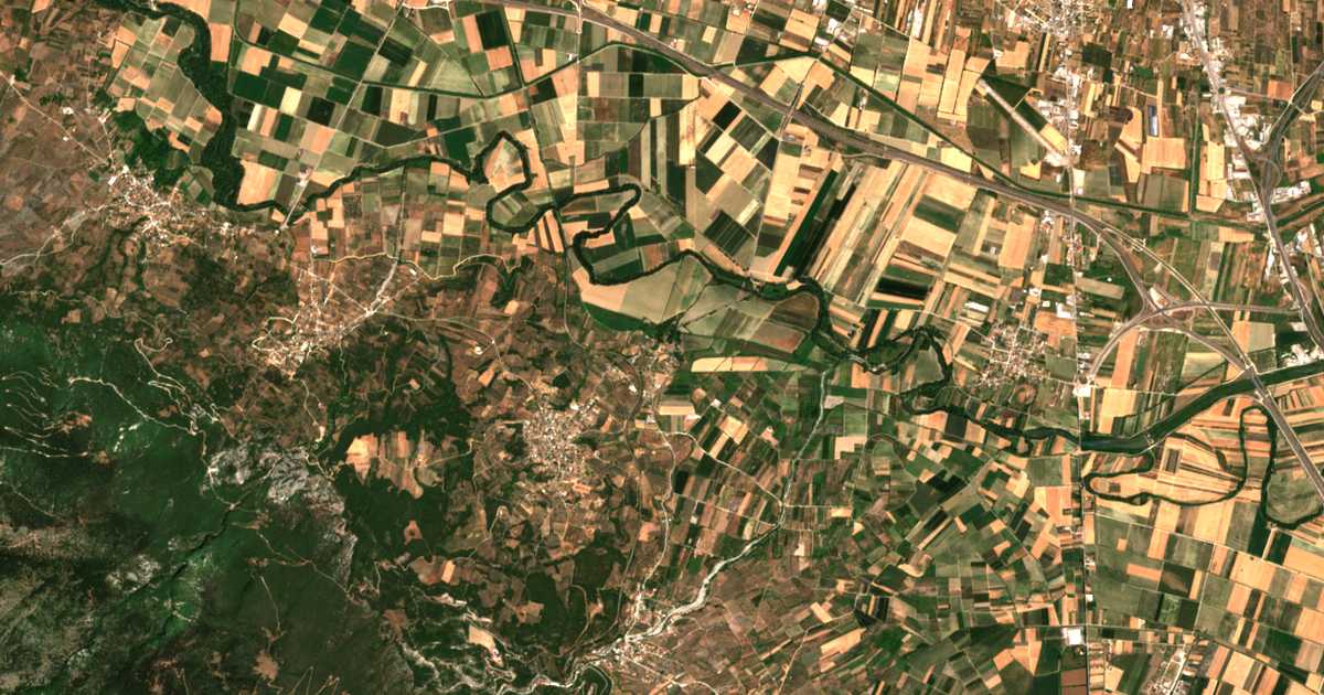 Mapa por satélite de Ydrómylos