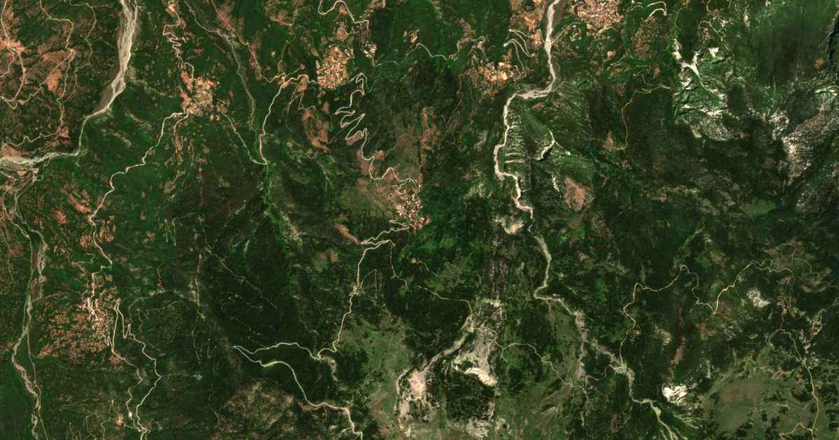 Mapa por satélite de Kastanéa
