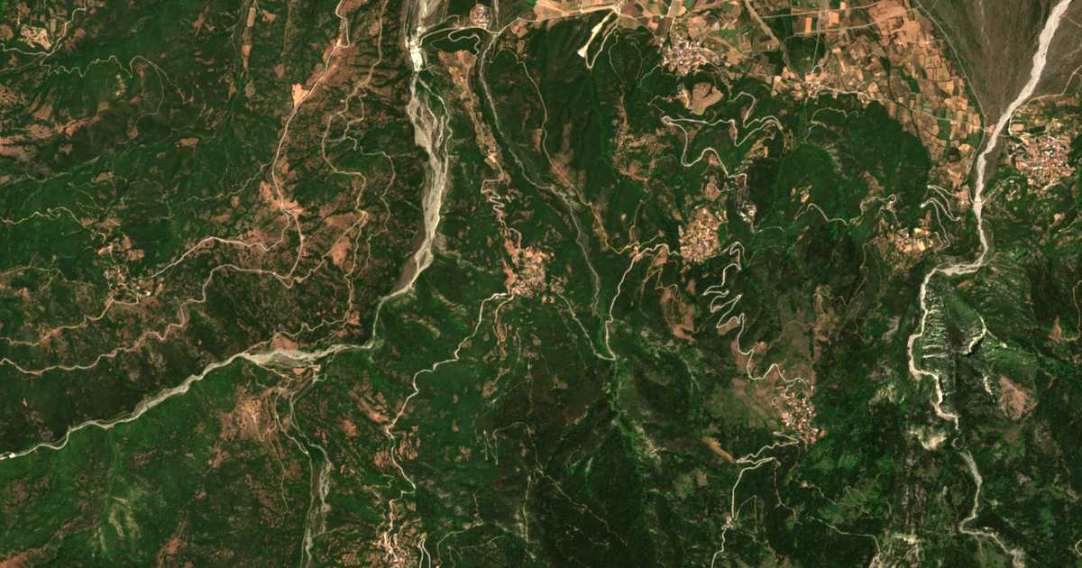 Mapa por satélite de Mesochórion