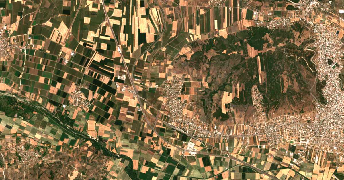 Mapa por satélite de Stavrós
