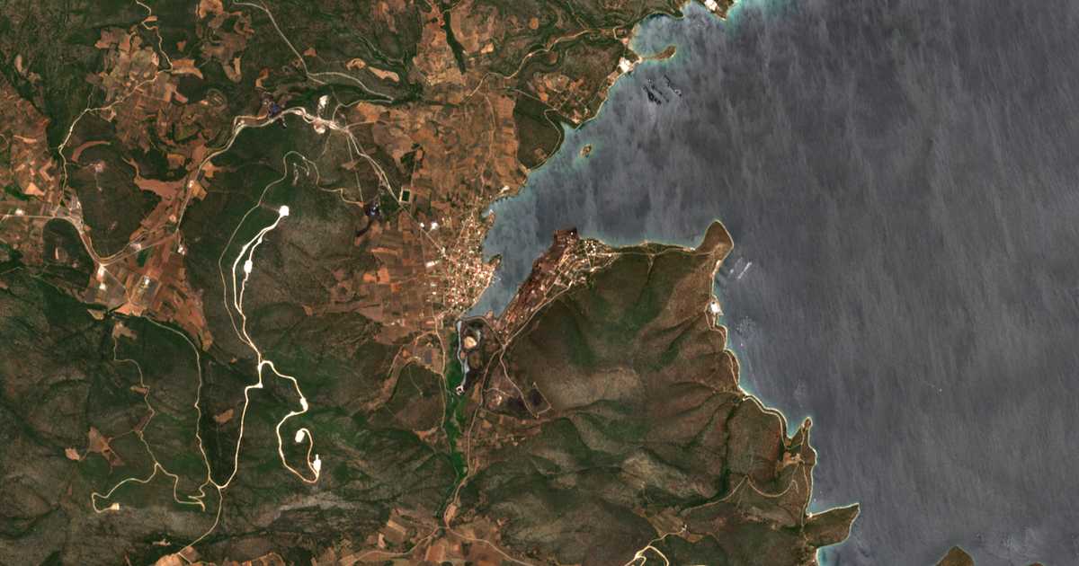 Mapa por satélite de Metalleía