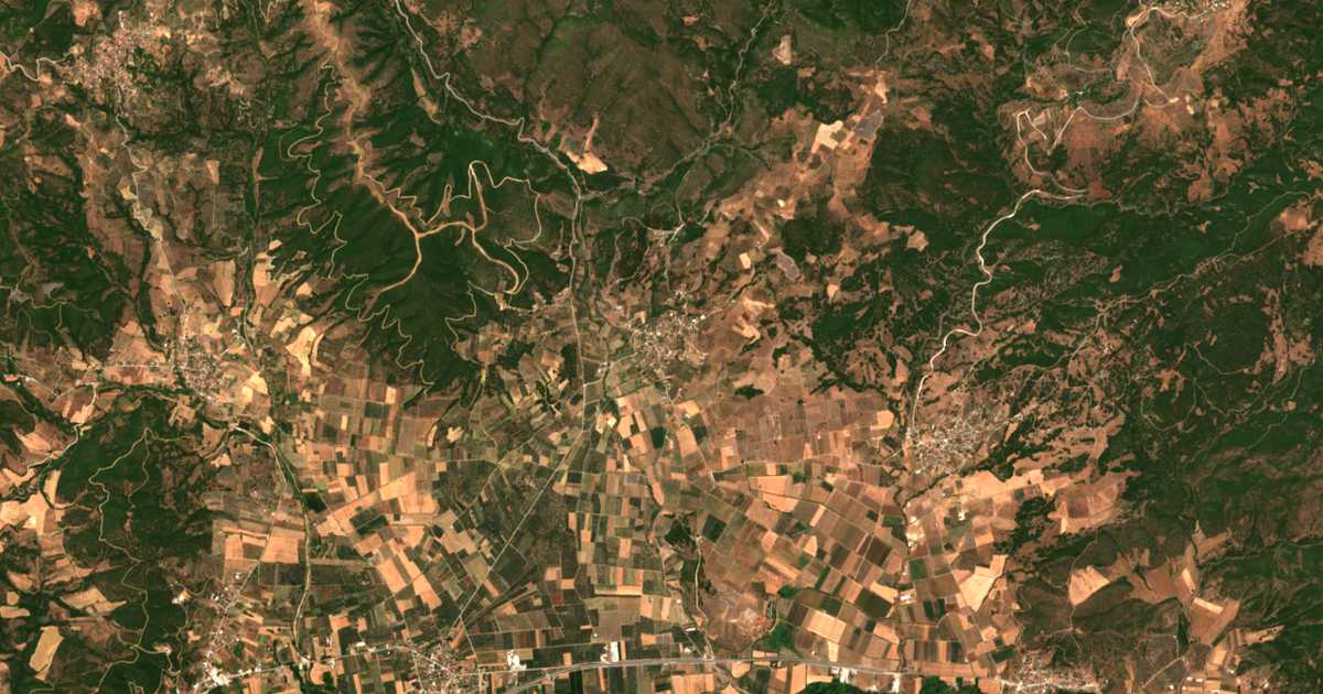 Mapa por satélite de Archánion