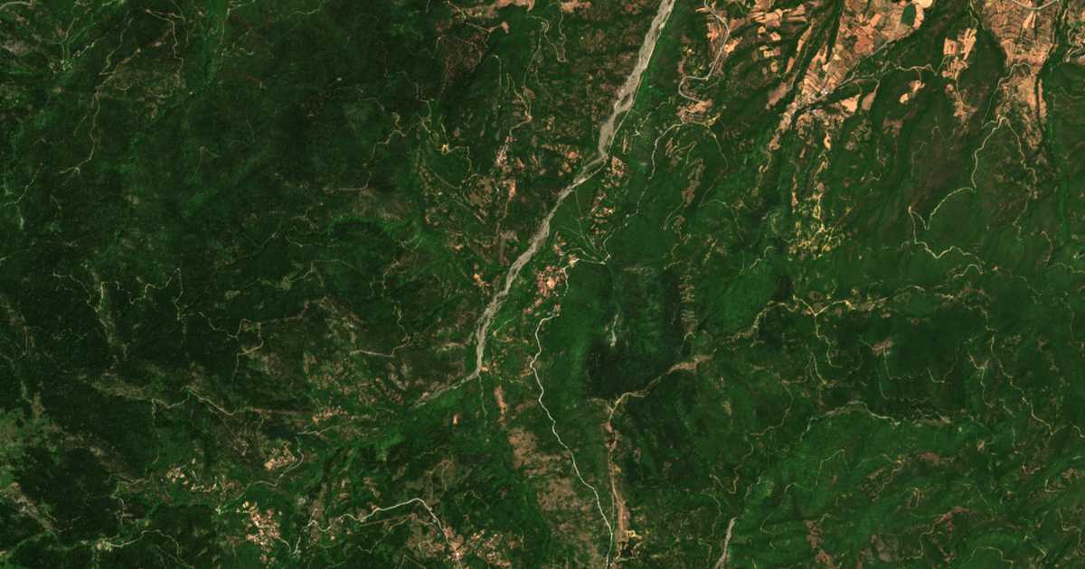 Mapa por satélite de Kanália