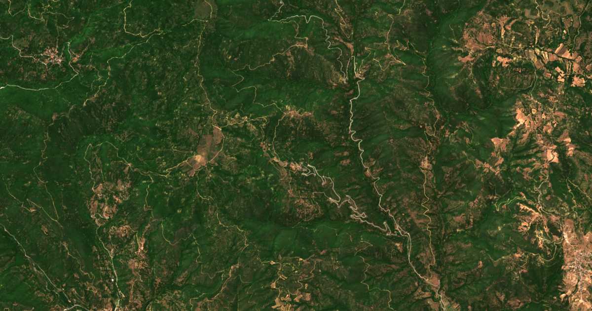 Mapa por satélite de Litóselon