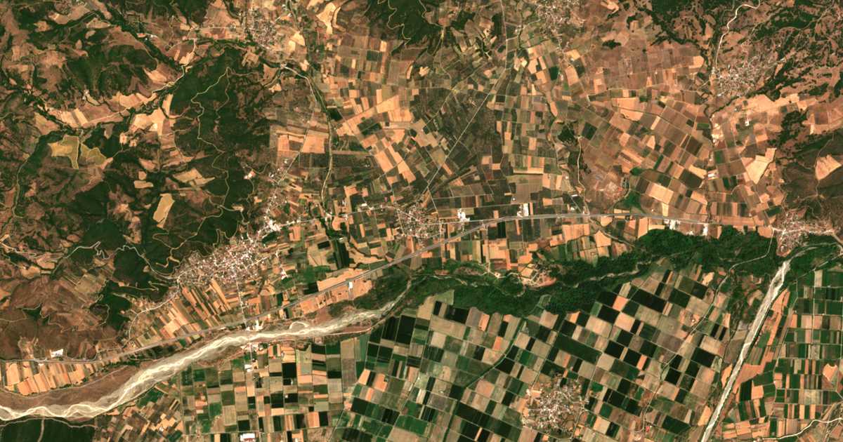 Mapa por satélite de Mákri