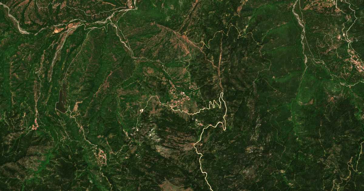 Mapa por satélite de Mármara