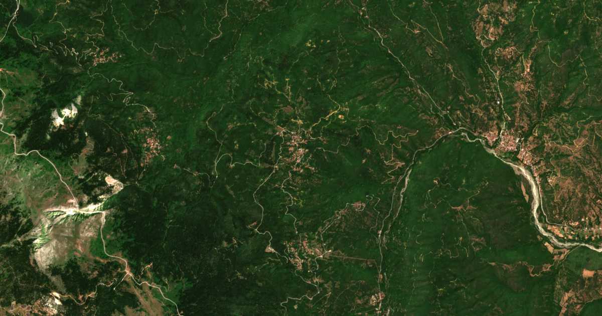 Mapa por satélite de Merkáda