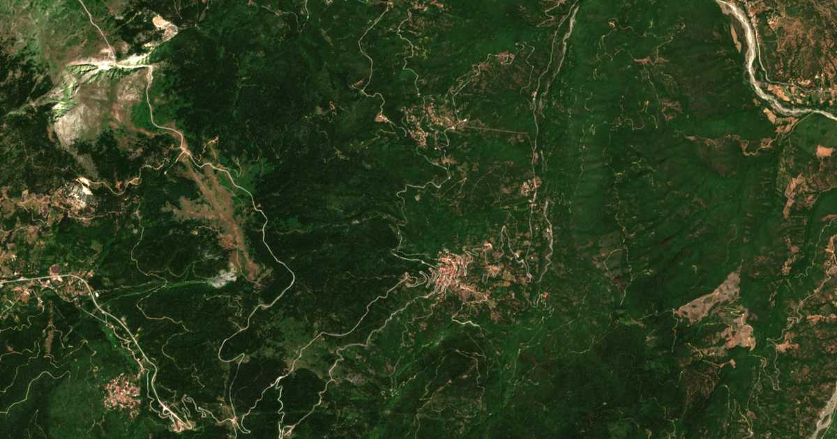 Mapa por satélite de Mesaía Kápsi