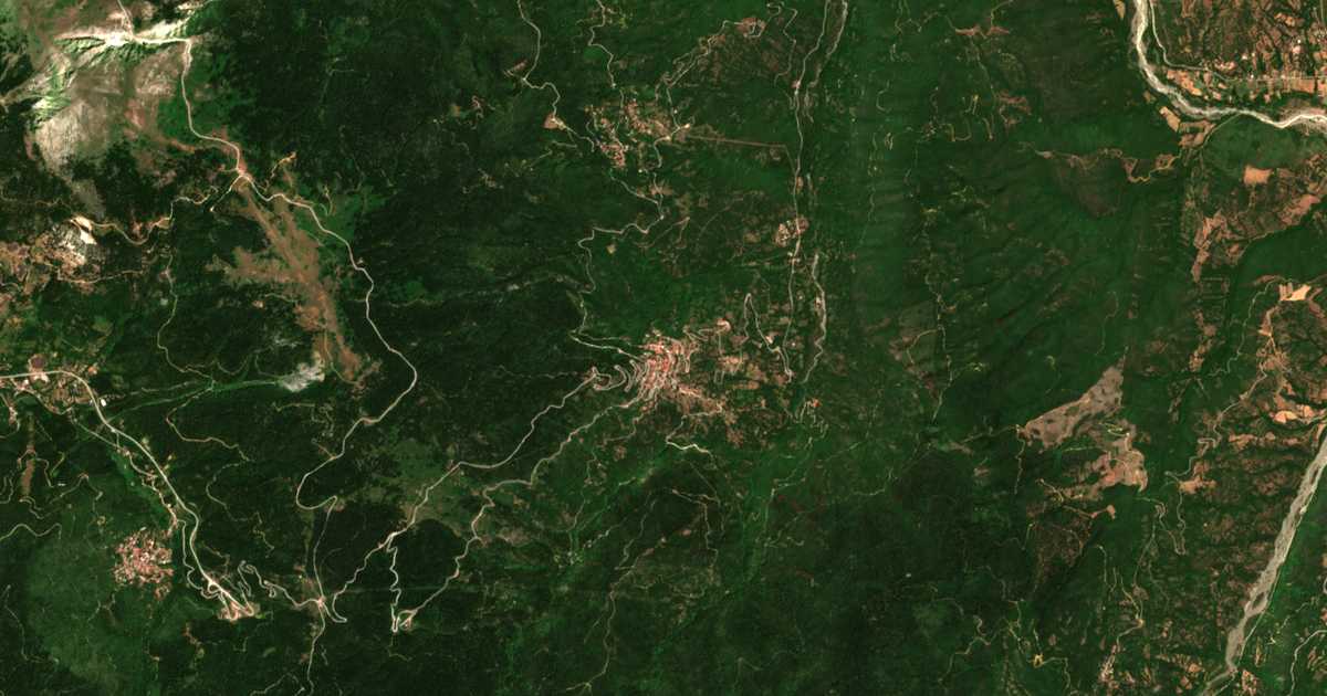 Mapa por satélite de Tymfristós