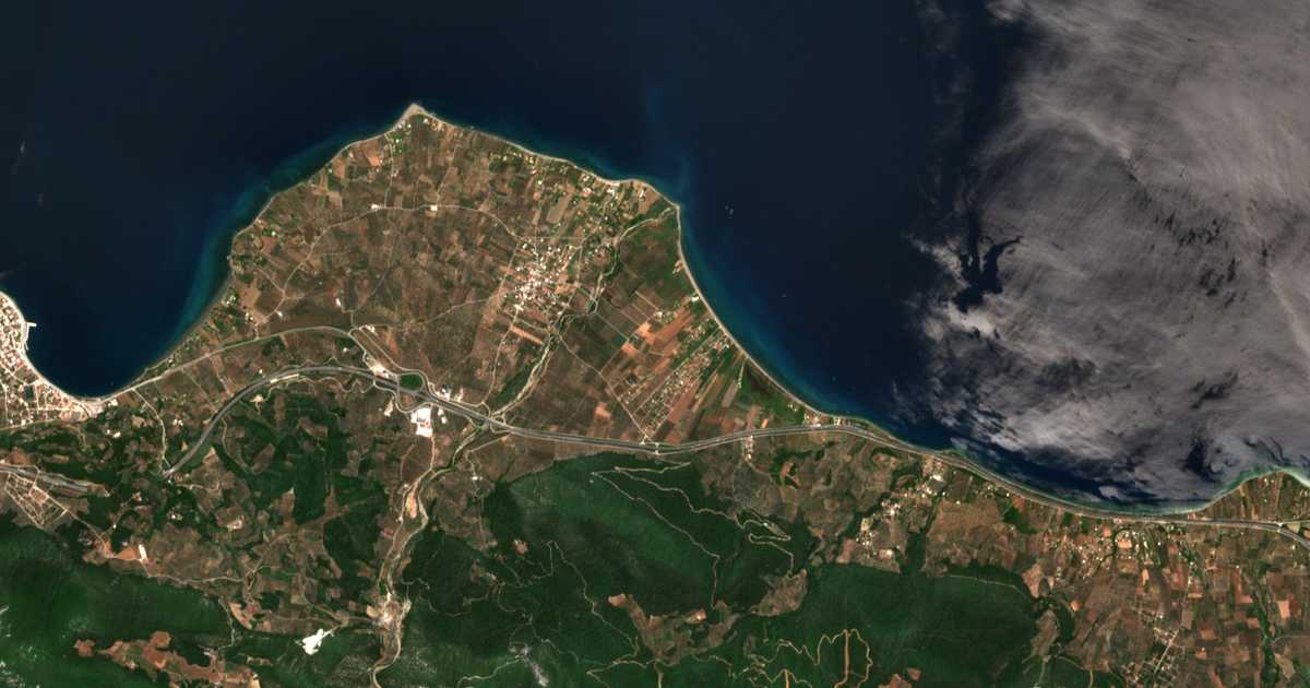 Mapa por satélite de Aktí