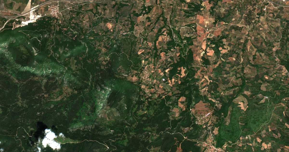 Mapa por satélite de Anávra