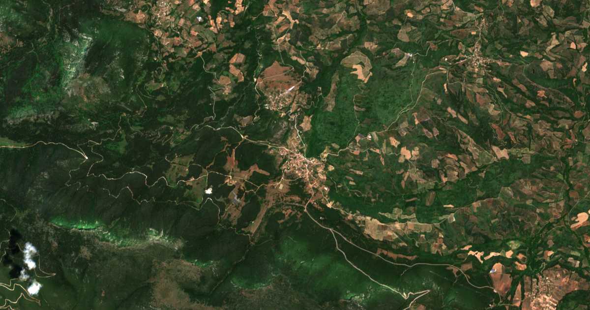 Mapa por satélite de Mendenitsa