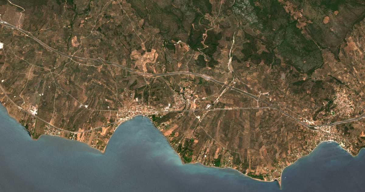 Mapa por satélite de Achinós