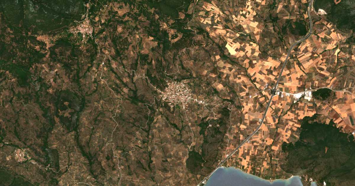Mapa por satélite de Pelasgía