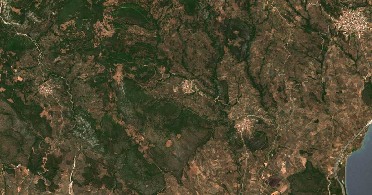 Mapa por satélite de Spartiá