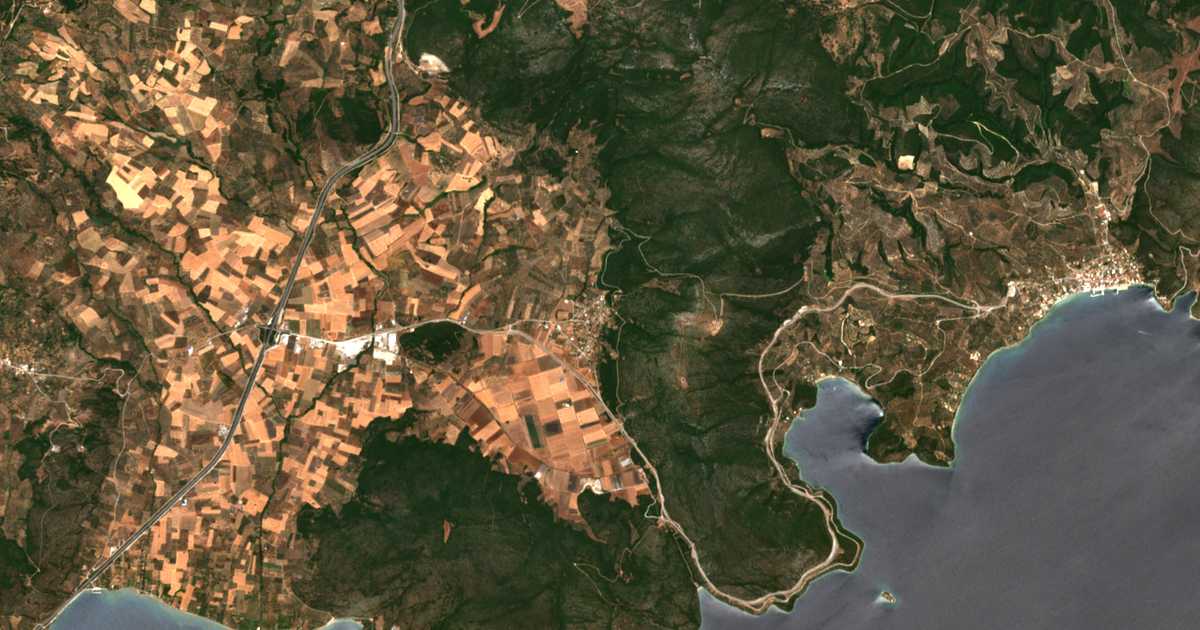 Mapa por satélite de Vathýkoilon