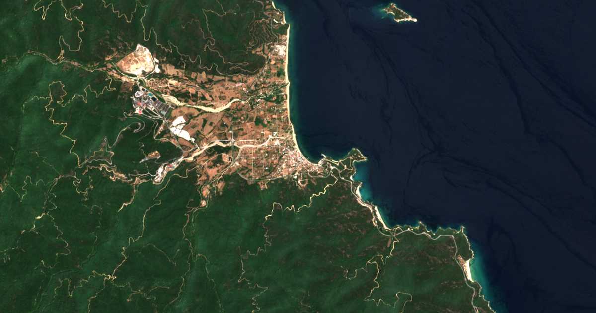 Mapa por satélite de Olympiada