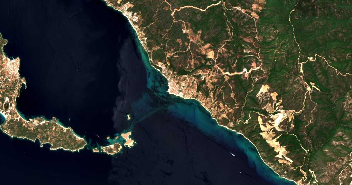 Mapa por satélite de Uranópolis