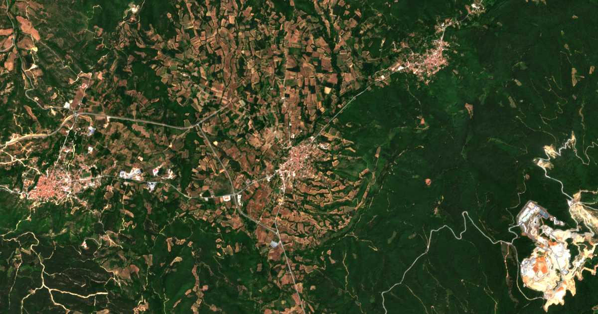 Mapa por satélite de Palaiochori