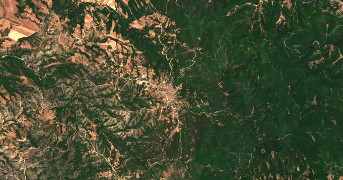 Mapa por satélite de Stanós