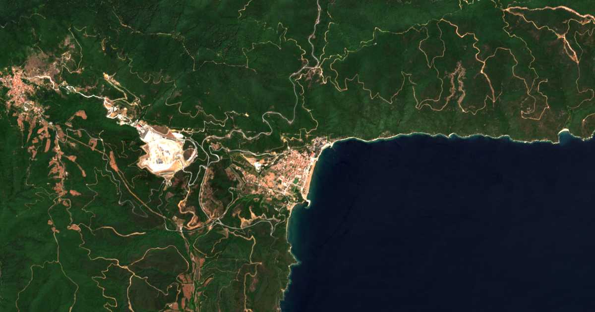 Mapa por satélite de Stratónion