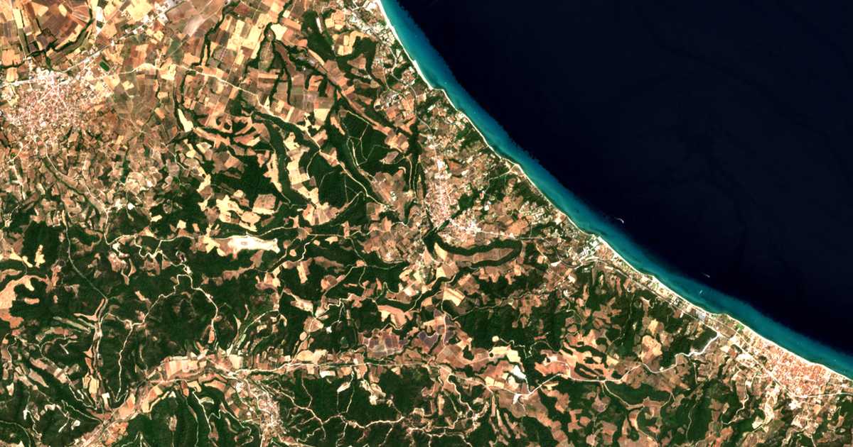 Mapa por satélite de Kryopigí