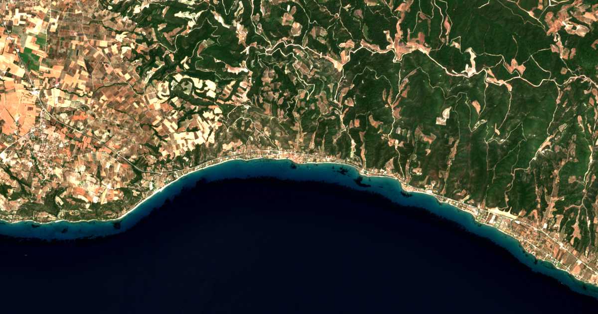 Mapa por satélite de Mólai Kalývai