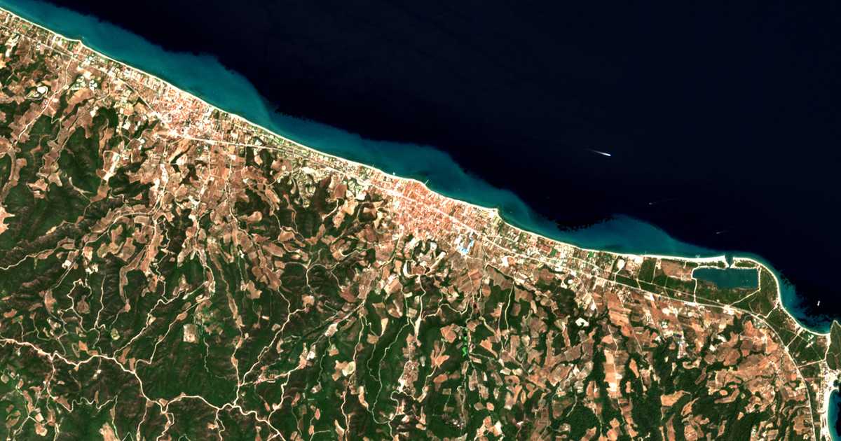 Mapa por satélite de Pefkochórion