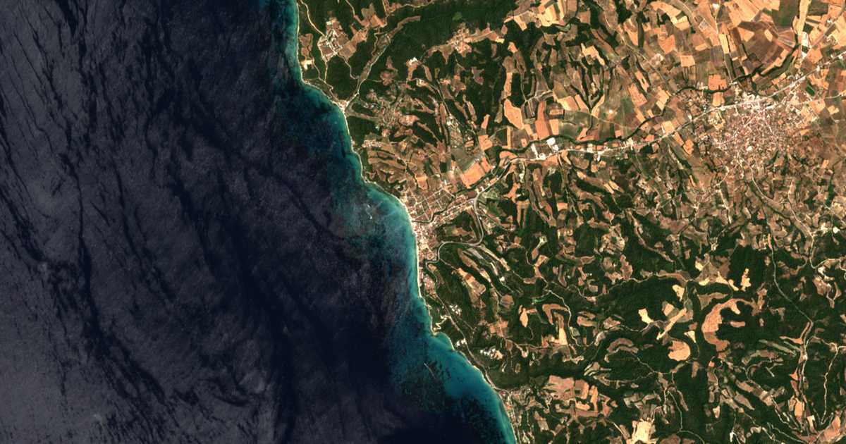 Mapa por satélite de Síviri