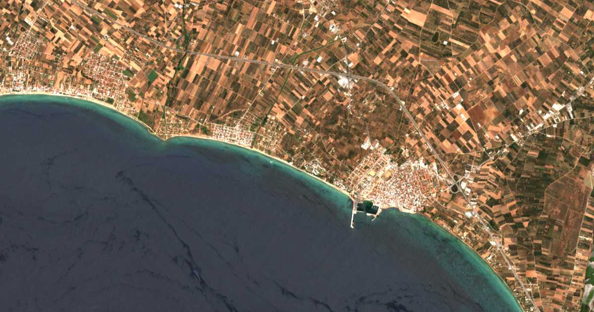 Mapa por satélite de Paralía Portariás