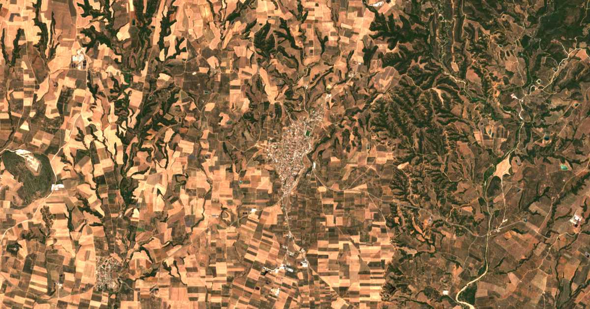 Mapa por satélite de Símantra