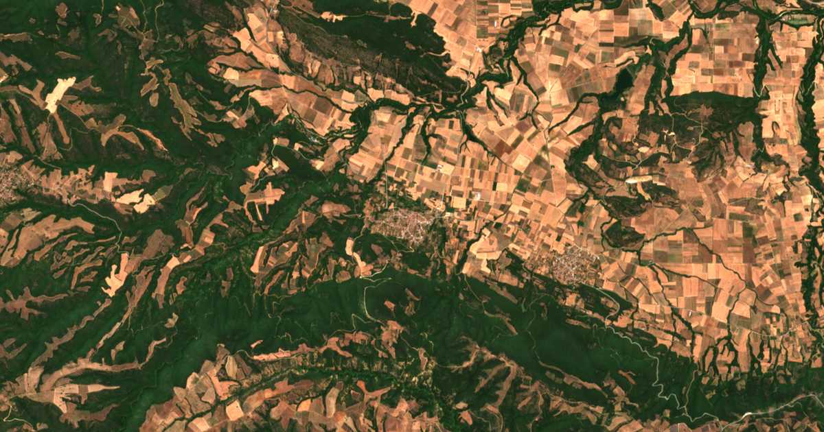 Mapa por satélite de Doumpiá