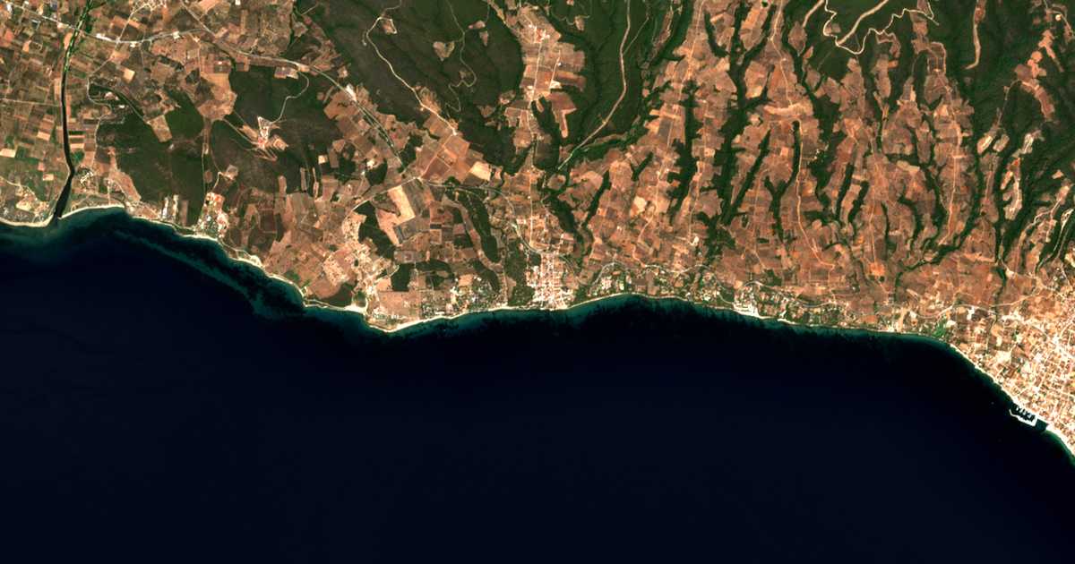 Mapa por satélite de Metamórfosis