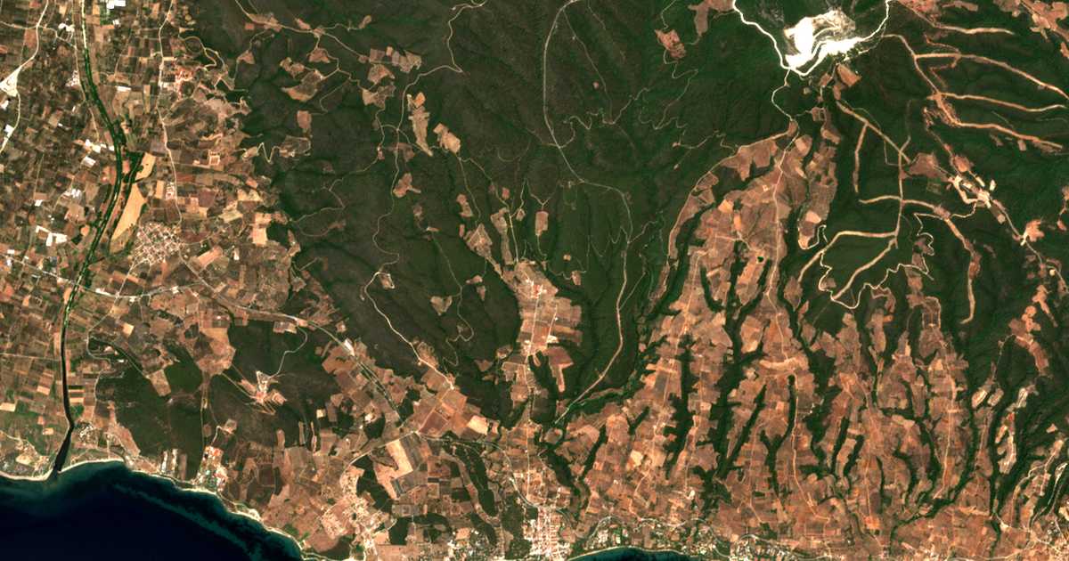 Mapa por satélite de Metóchi