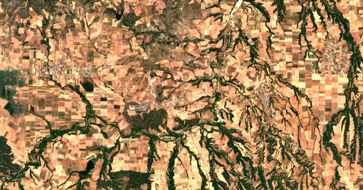 Mapa por satélite de Platanochórion