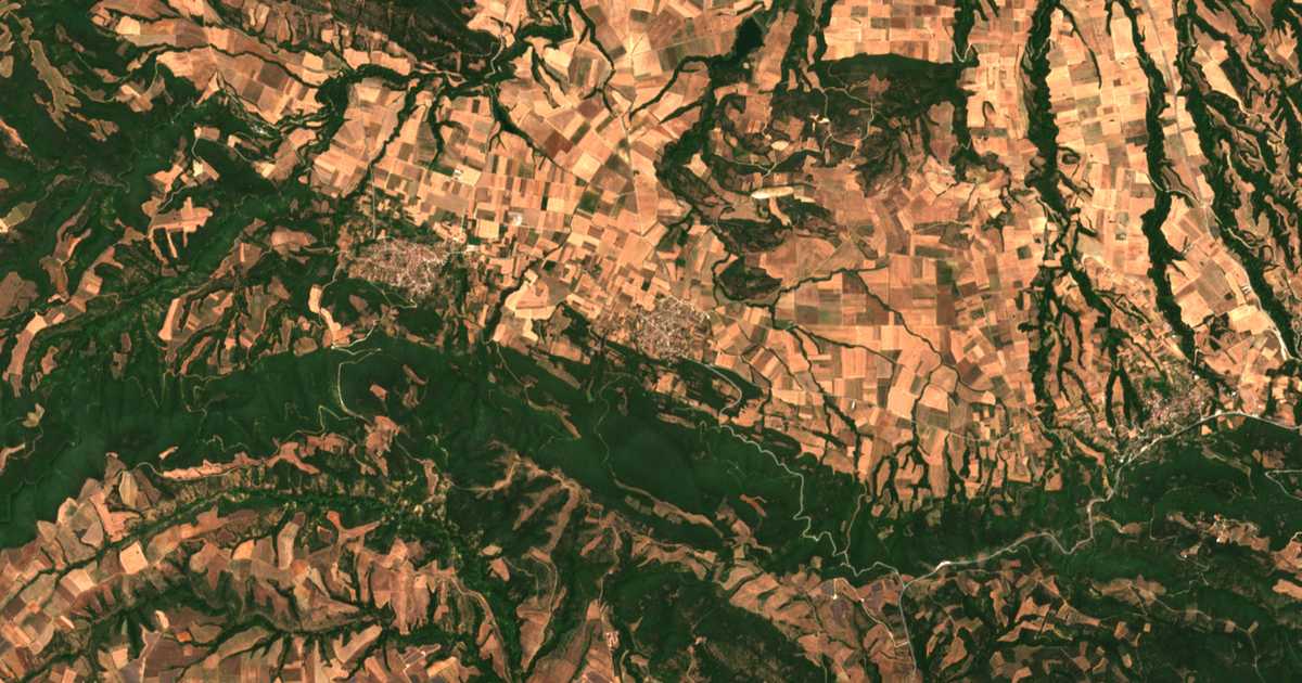 Mapa por satélite de Saná