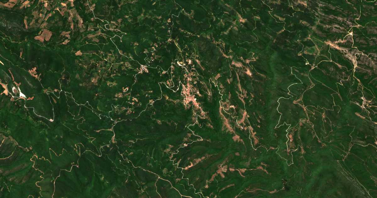 Mapa por satélite de Taxiárchis
