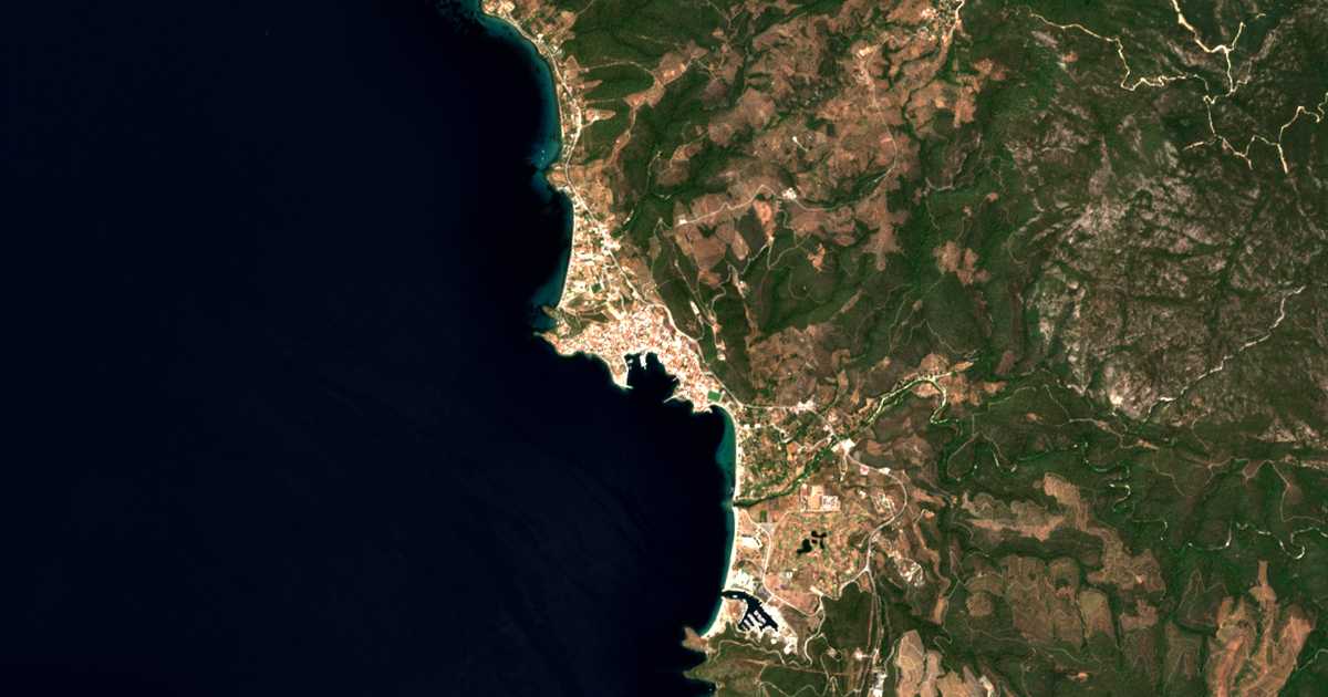 Mapa por satélite de Neos Marmaras