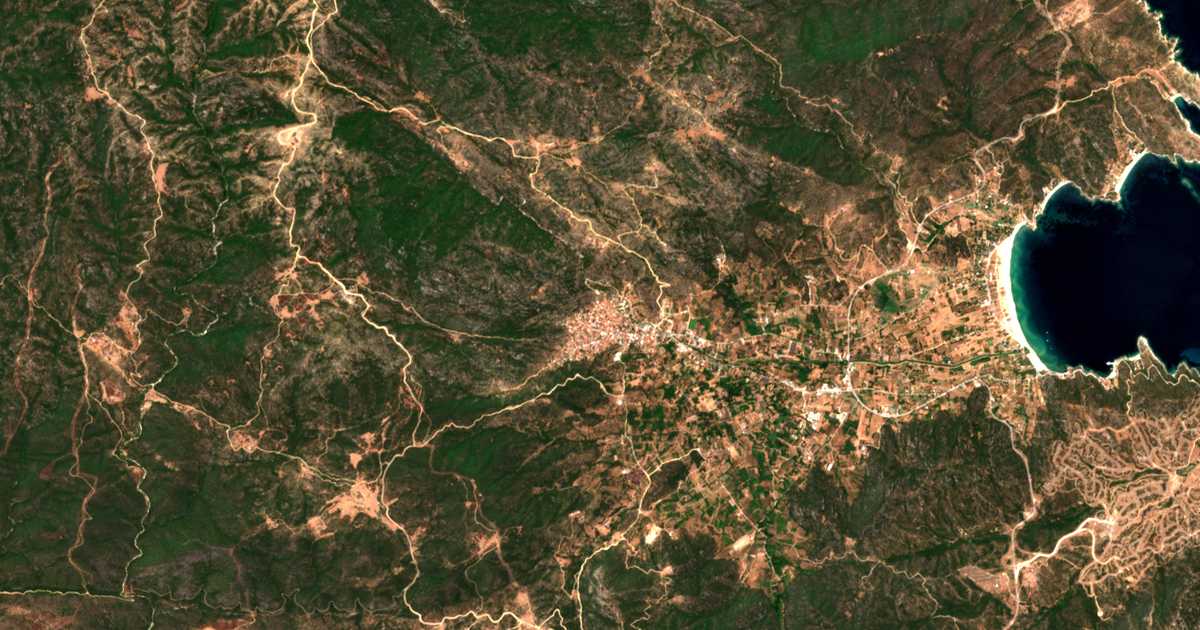Mapa por satélite de Sykia