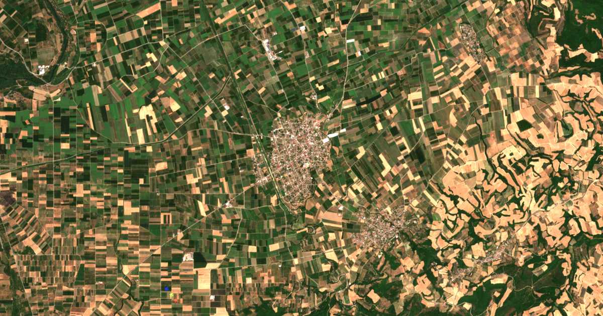 Mapa por satélite de Melíki