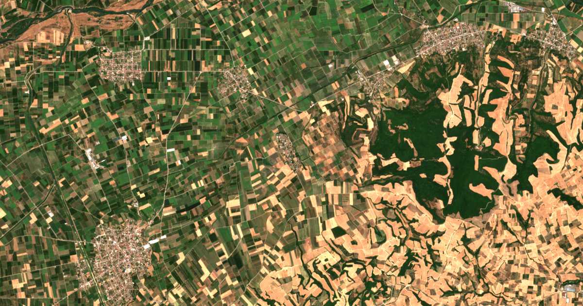 Mapa por satélite de Néos Pródromos