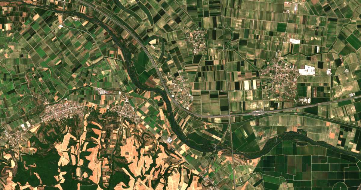 Mapa por satélite de Prasináda