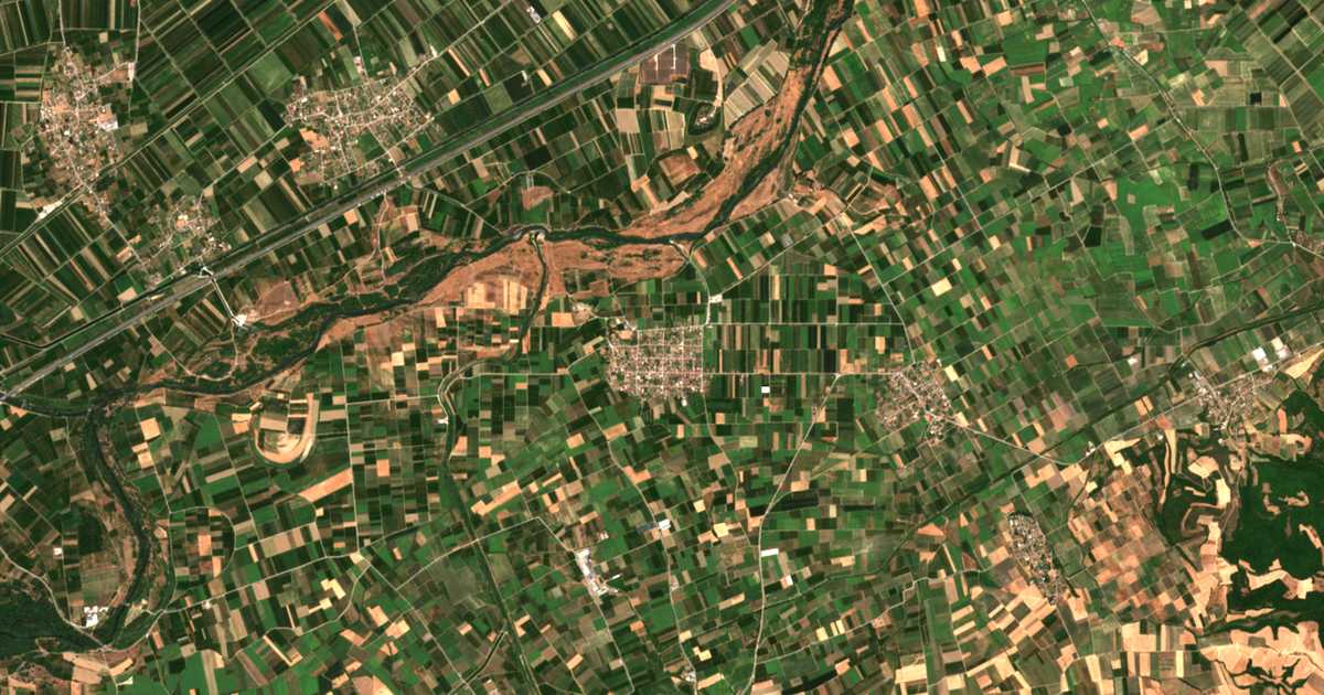 Mapa por satélite de Pródromos