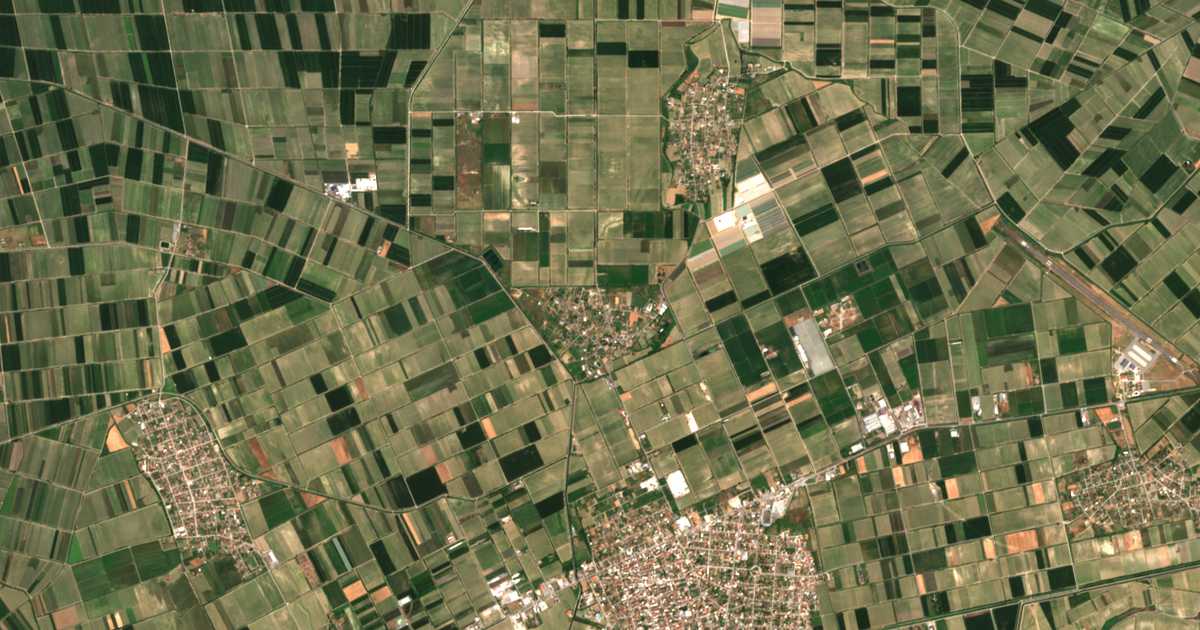 Mapa por satélite de Schoinás