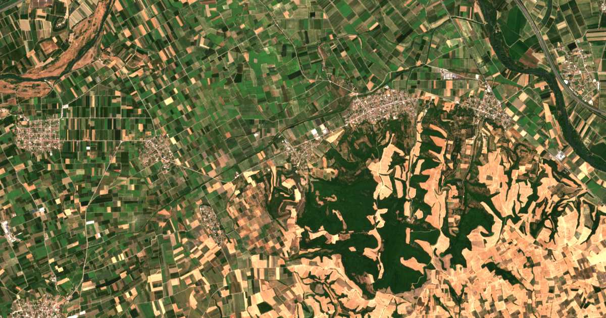 Mapa por satélite de Trilofía