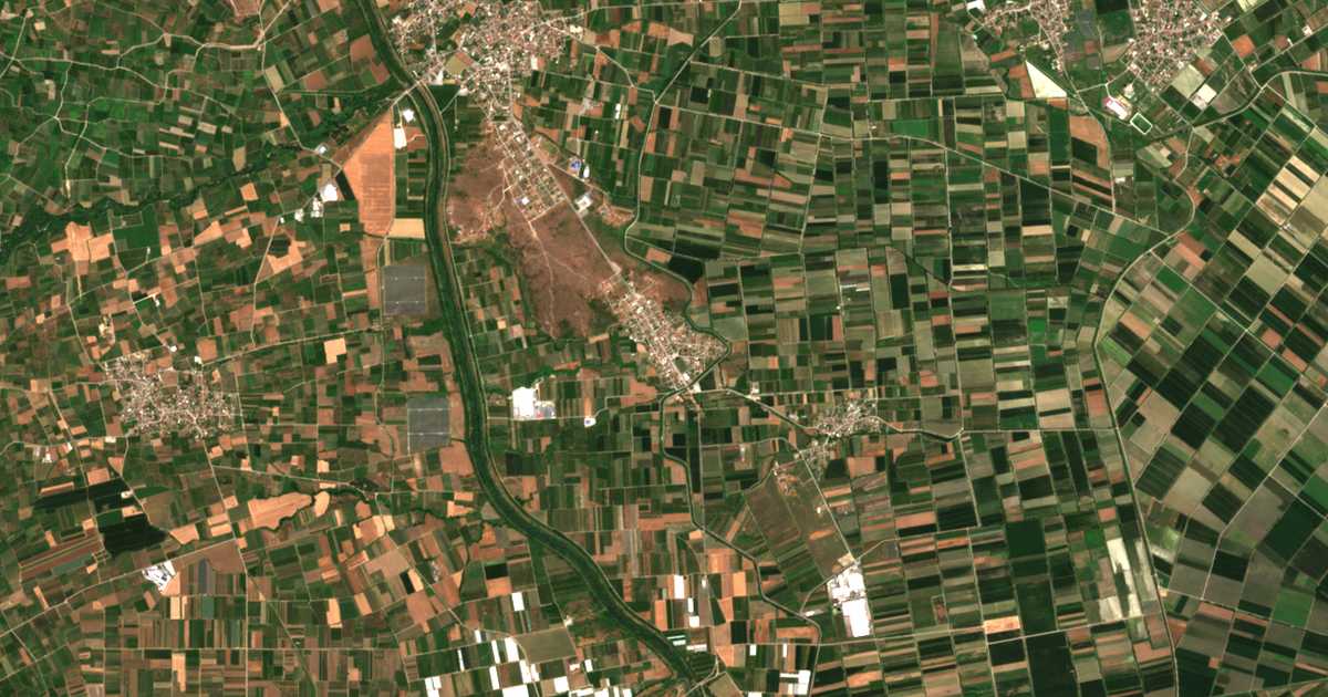 Mapa por satélite de Áno Zervochórion