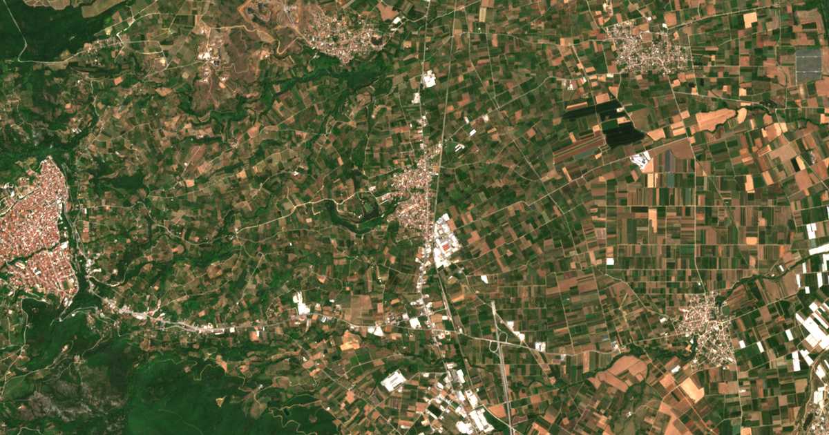 Mapa por satélite de Kopanós