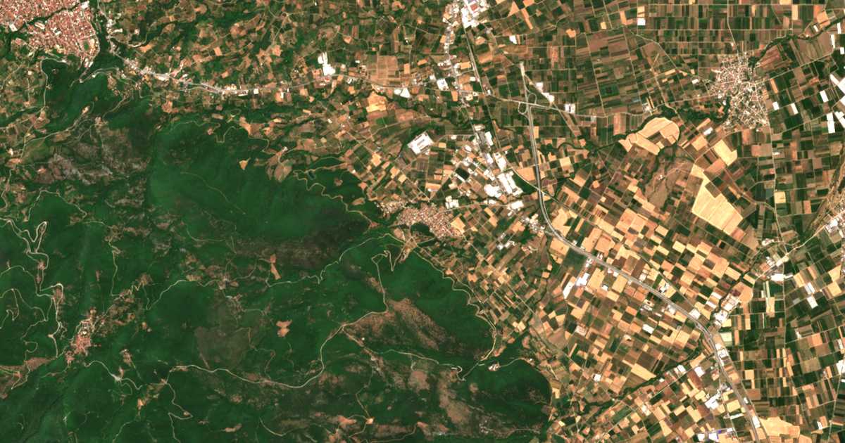 Mapa por satélite de Stenímachos