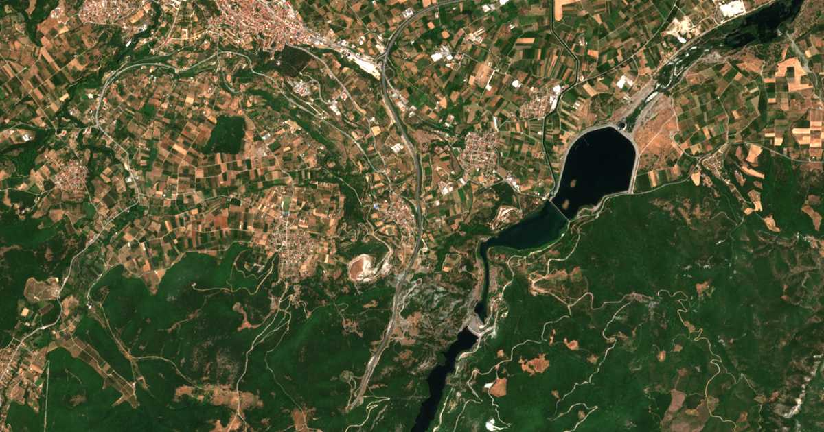 Mapa por satélite de Asómata
