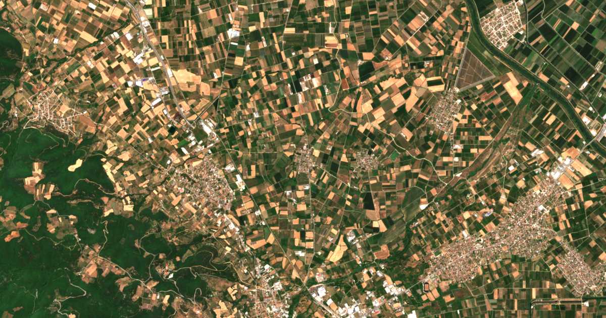 Mapa por satélite de Lazochórion